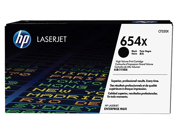 טונר HP שחור 654X לליזר CF330X M651