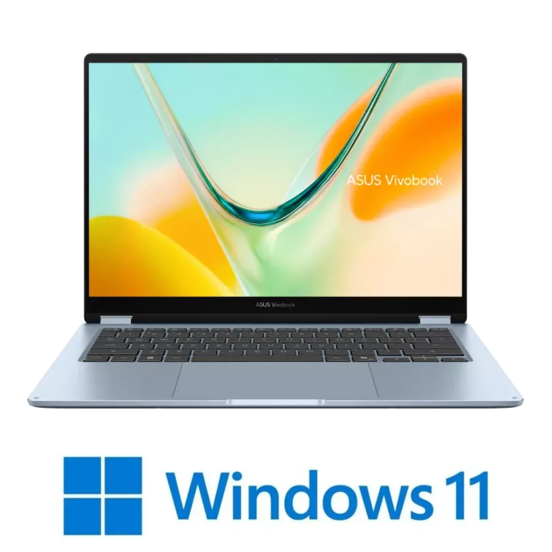 מחשב נייד 14 אינץ מסך מגע ASUS Vivobook S14 Flip OLED TP5408QA-U2068X Light Blue