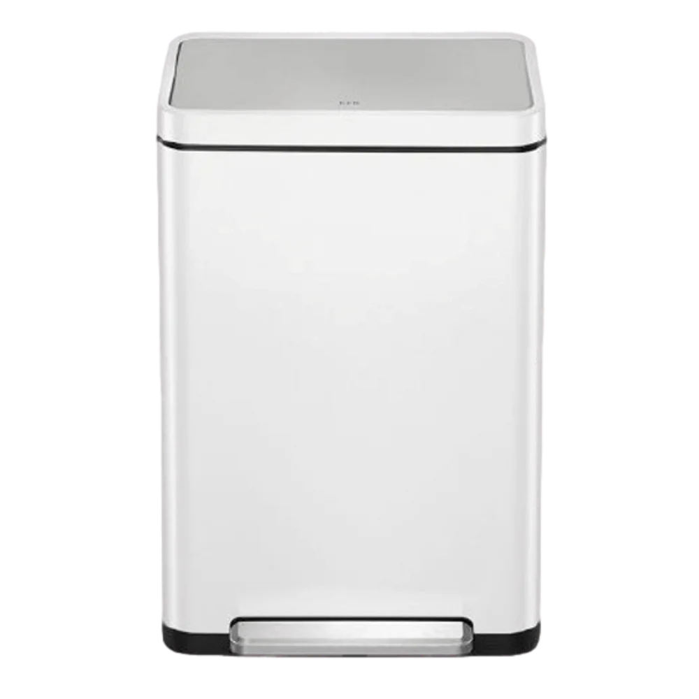 פח רגלית EKO X-CUBE 45L בצבע לבן