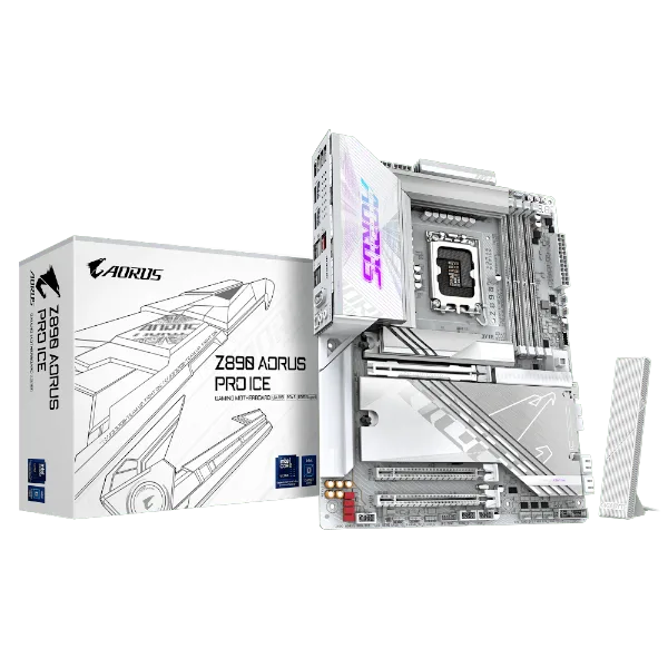 לוח לאינטל דור 15 Gigabyte Z890 AORUS PRO ICE 5GbE ATX LGA1851