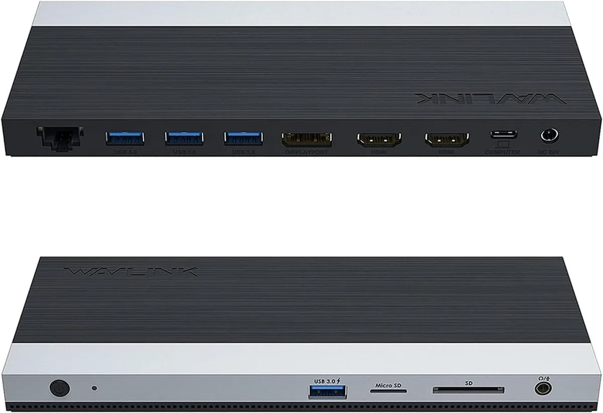 WAVLINK WL-UMD03 USB-C 12IN1 HDMI/DP/VGA/USB ×4/LAN/SD/TF/PD 100W