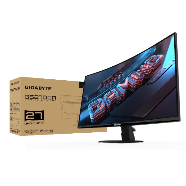 מסך קעור Gigabyte GS27QCA VA 180hz QHD HDR Ready AMD FreeSync
