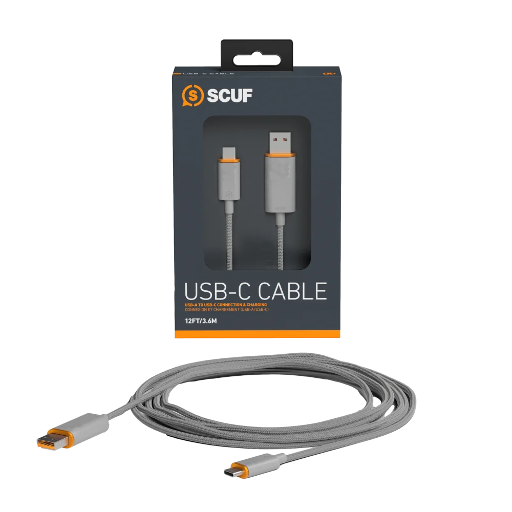 כבל 2 מטר אפור USB-C to USB-A 2m Cable
