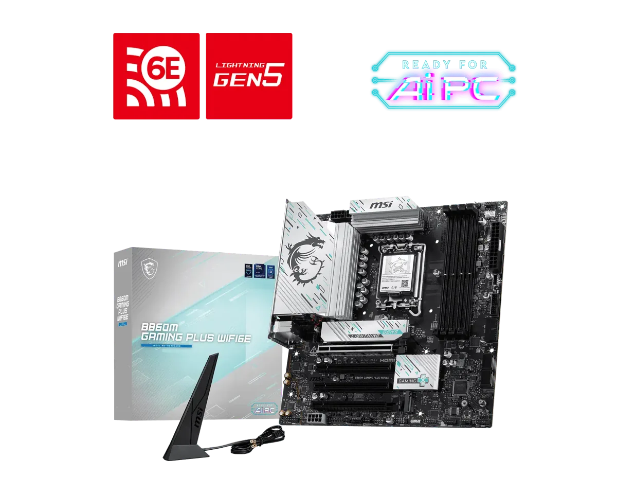 לוח אם MSI B860M GAMING PLUS WIFI6E 3Y