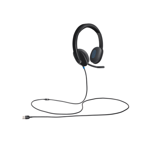 אוזניות חוטיות ל-2 אוזניים עם מיקרופון Logitech H540 USB-A