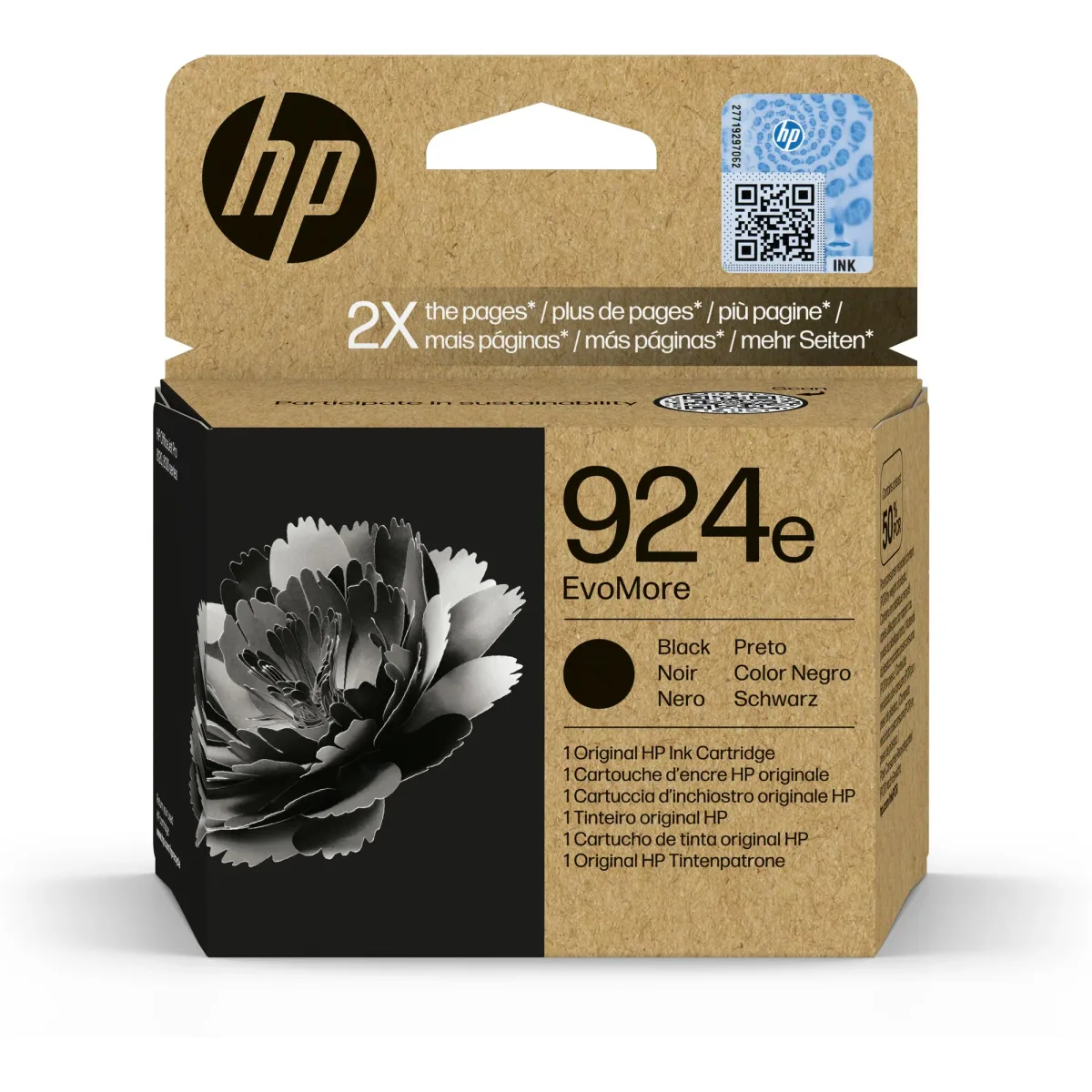 ראש דיו 924e XL שחור 4K0V0NE OJ Pro 8133