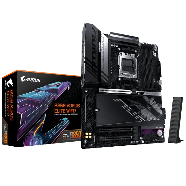 לוח אם GIGABYTE B850 AORUS ELITE WIFI7 ATX DDR5 AM5 BT 2.5GBE LAN