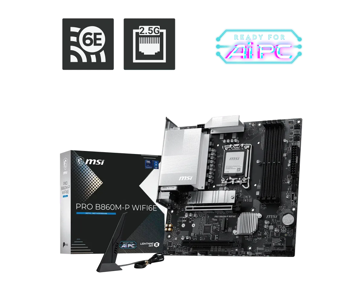 לוח אם PRO B860M-P WIFI6E