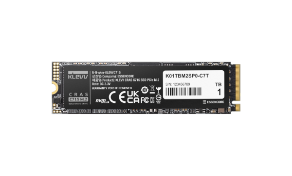 דיסק SSD KLEVV CRAS C715 512GB M2 NVMe Gen3 3200MBs