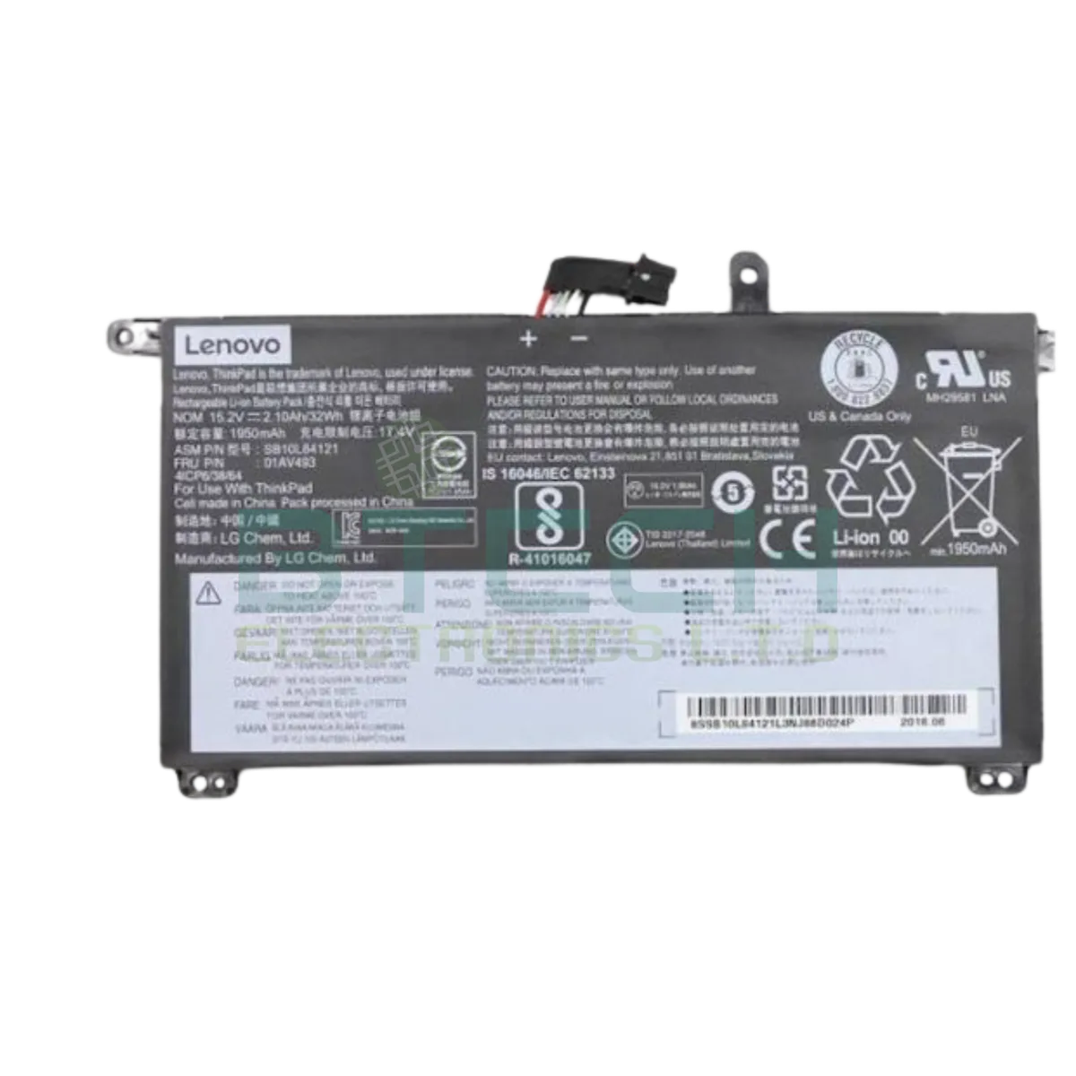 סוללה מקורית פנימית Lenovo ThinkPad T580 T570 P51s P52s