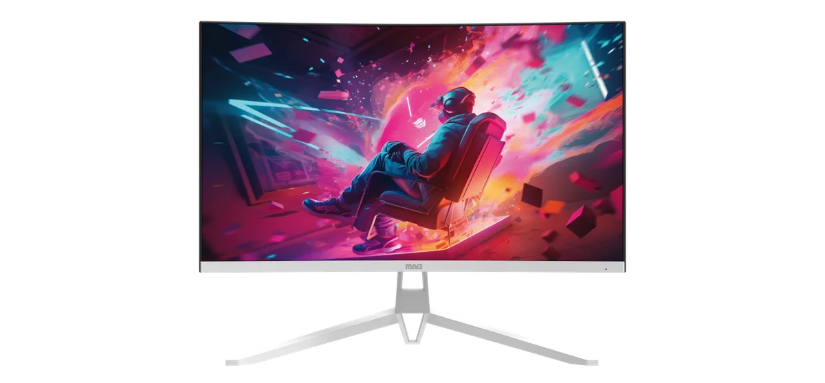 מסך מחשב גיימינג קעור MAG D32C240SW 32" FHD 240Hz VA - לבן