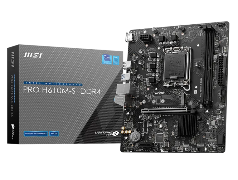 לוח אם אינטל MSI PRO H610M-S DDR4 LGA1700 HDMI