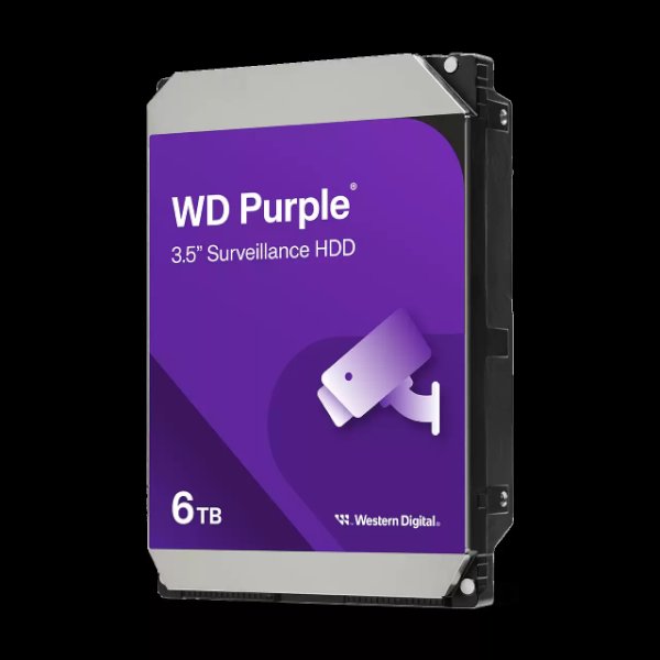 דיסק לנייח 3.5 Western Digital 6TB Purple 5400RPM 256MB Cache