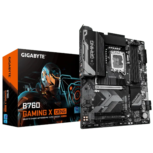 לוח למעבדי אינטל Gigabyte B760 Gaming X Gen5 DDR5 ATX LGA1700