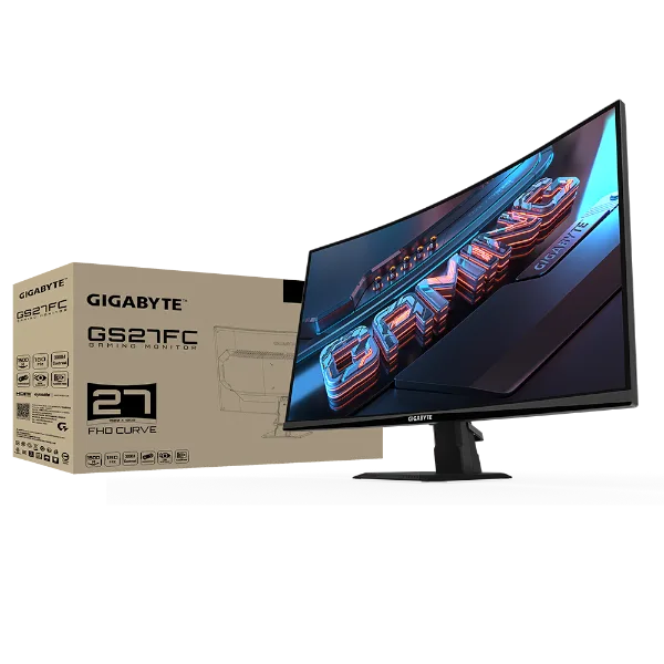מסך גיימינג קעור Gigabyte GS27FC FHD VA 1MS HDR Ready 180Hz