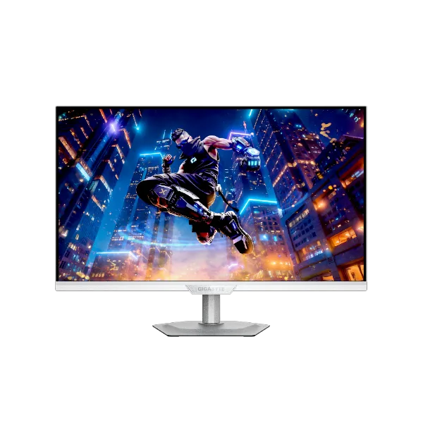 מסך גיימינג לבן Gigabyte M27UP 4K SS IPS 160Hz 1MS HDR USB HUB