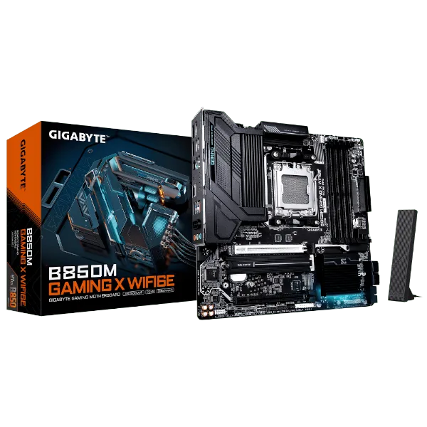 לוח אם GIGABYTE B850M GAMING X WIFI6E 1.1 M-ATX DDR5 AM5 2.5GBE