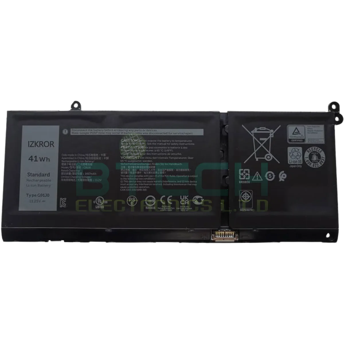 סוללה למחשב Dell Inspiron 15 3511 / 3510 / 3520 41Wh 11.25V