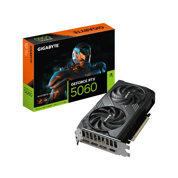 כ. מסך Gigabyte 5060 Windforce2 MAX OC 8GB PCIE-5.0 3XDP 1XHDMI