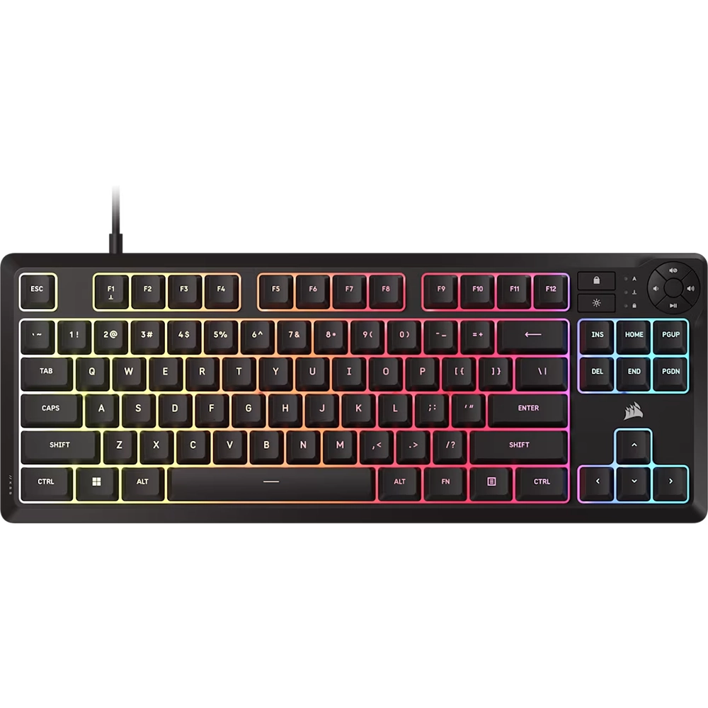 מקלדת חוט (CORSAIR Keyboard K55 CORE TKL (RGB