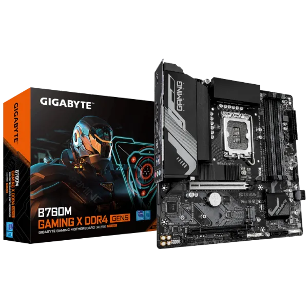 לוח Gigabyte B760M GAMING X DDR4 Gen 5 PCIE5.0 Micro-ATX LGA1700