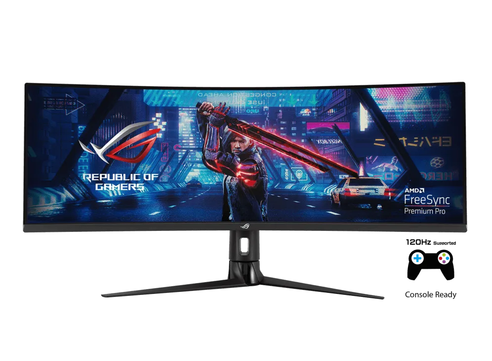 מסך מחשב גיימינג 49 אינץ רחב ROG Strix XG49VQ HDR