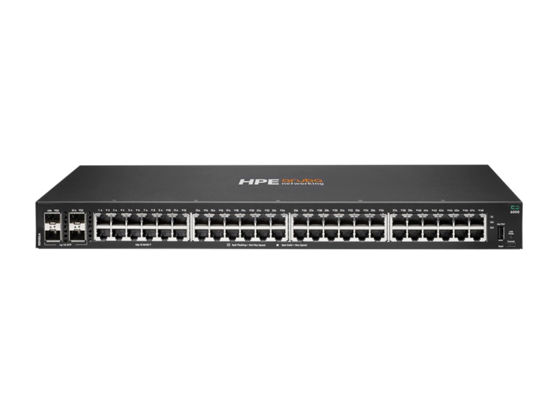 מתג מנוהל מלא HPE Aruba Networking CX 6000 48G 4SFP Switch Swch