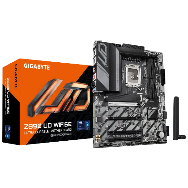 לוח לאינטל דור 15 Gigabyte Z890 UD WIFI6E 2.5GBE LAN ATX LGA1851