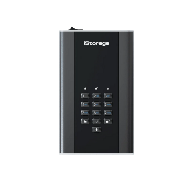 דיסק חיצוני מוצפן "3.5 iSTORAGE diskAshur DT2 10TB HDD USB3.2