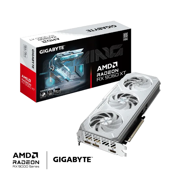 כרטיס מסך Gigabyte Radeon RX 9060 XT GAMING ICE OC 16GB