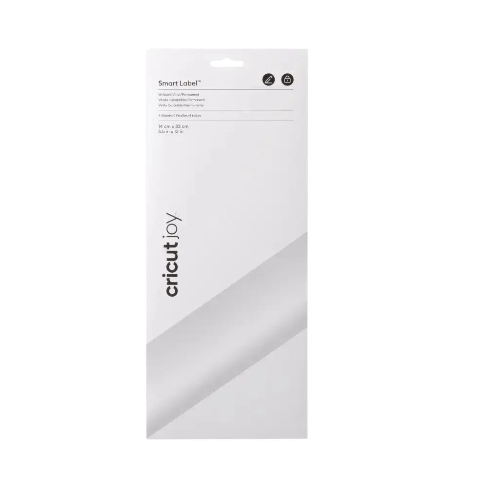 מציאון – ויניל חכם לכתיבה ולהדבקה קבועה Cricut Smart Label™ Writable Vinyl לבן