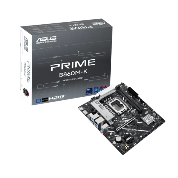 לוח אם אינטל Asus PRIME B860M-K DDR5 LGA1851 2.5LAN HDMI DP