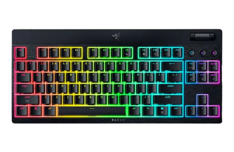 מקלדת אלח RAZER BLACKWIDOW V4 LOW-P TKL HYPERSPEED YELLOW.S
