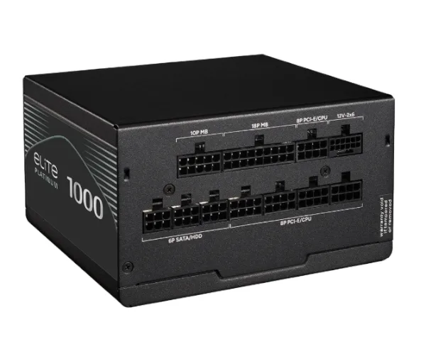 ספק כוח מודולרי Cooler Master Elite 80 Plus Platinum 1000W ATX 3.