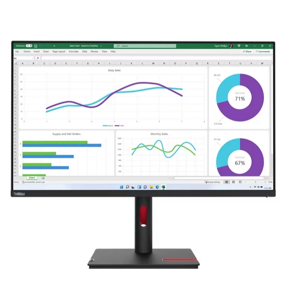 מסך Lenovo ThinkVision T32h-30 32
