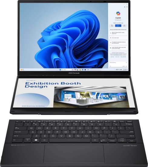 מחשב נייד 14 אינץ מסך מגע Asus ZenBook Duo OLED UX8407AA-SN542X Gray