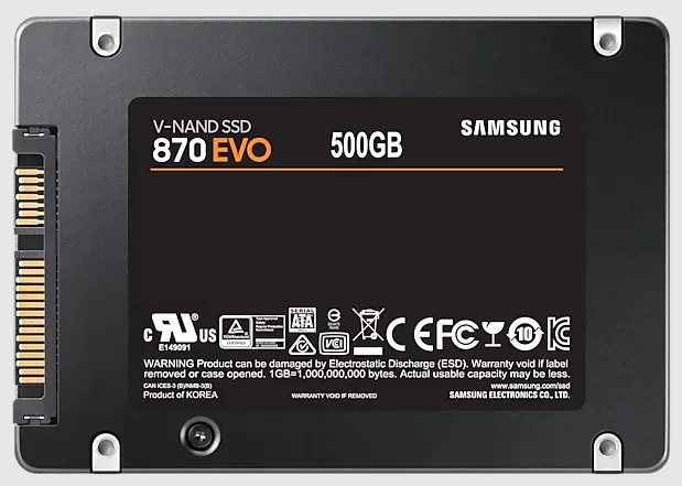 דיסק SAMSUNG SSD 500GB 870 EVO 2.5" SATA III 560MB/s~530MB