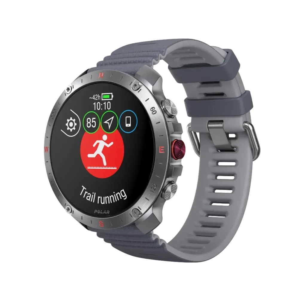 Polar Grit X2 Pro שעון ריצה מתקדם עם GPS בצבע אפור\כסף