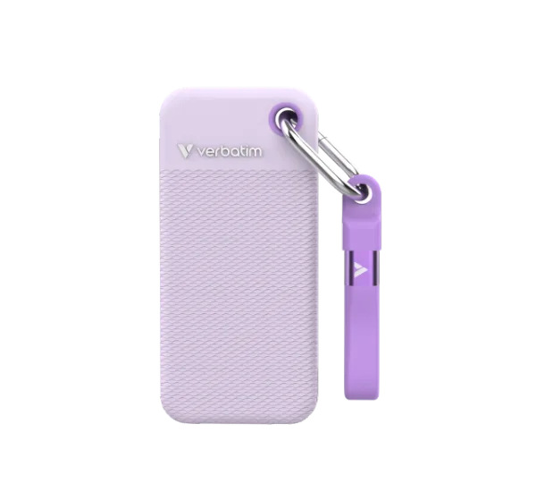 דיסק חיצוני Verbatim Pocket SSD 2TB USB C Gen2 Purple 1000MBps