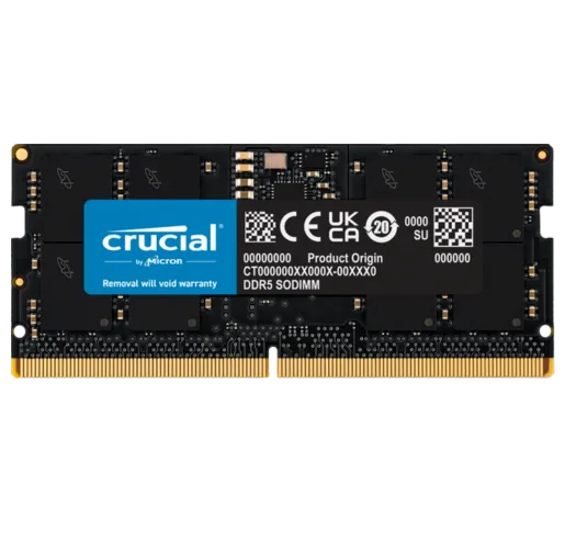 זיכרון למחשב נייד Crucial 16GB DDR5 5600MHz SODIMM CL46