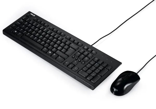 סט חוטי מקלדת ועכבר צבע שחור ASUS U2000A
