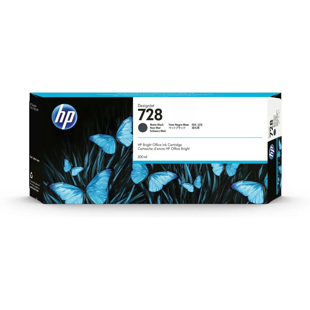 מילוי HP 728 שחור F9J68A T-730 300ml