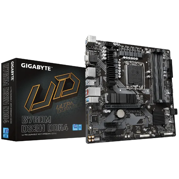 לוח אם אינטל Gigabyte B760M DS3H DDR4 Multiview x 4 LGA1700