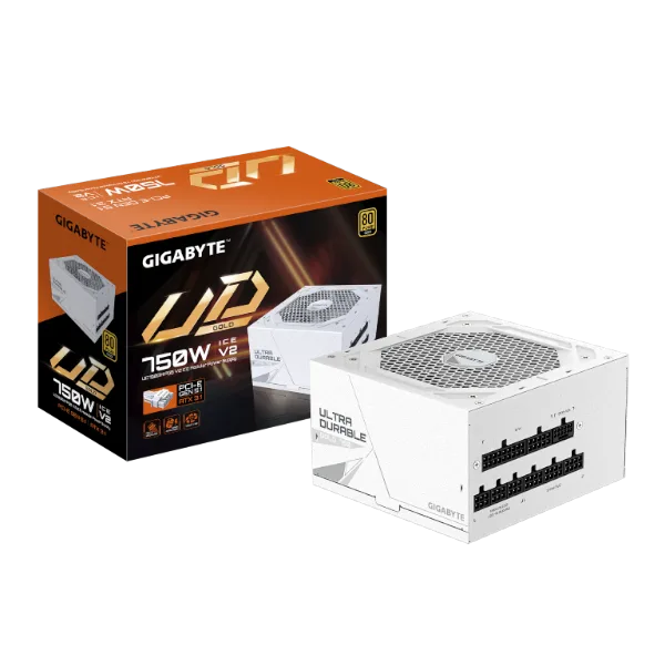 ספק Gigabyte UD750M PG5 V2 ICE 750W 80 Plus Gold ATX 3.1 PCIE 5.1