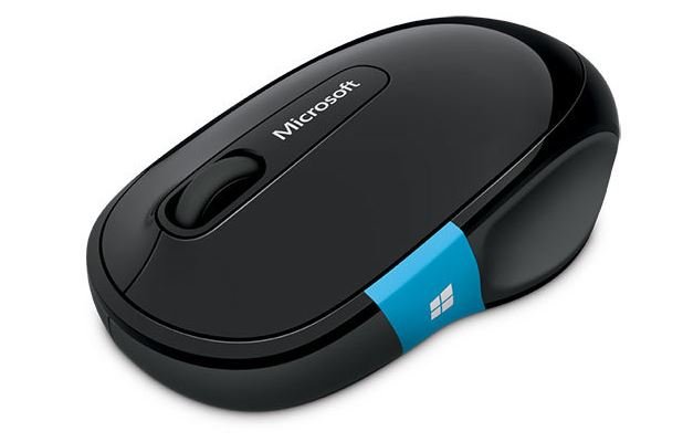 עכבר בלוטוס אלחוטי אופטי שחור Microsoft Sculpt Comfort