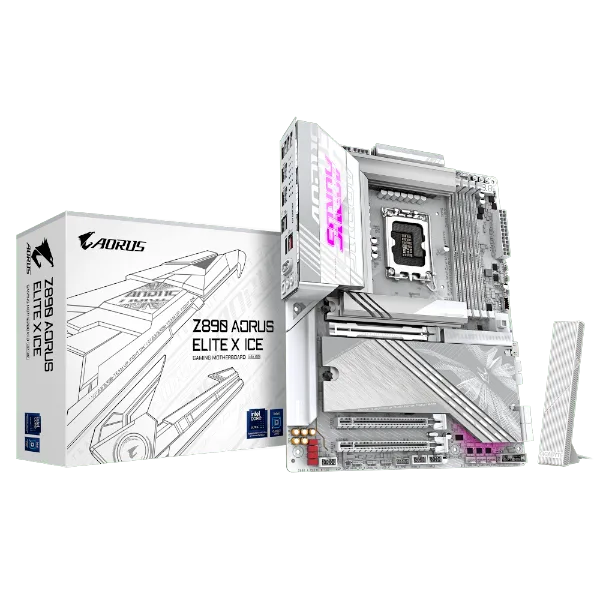 לוח לאינטל דור 15 Gigabyte Z890 AORUS ELITE X ICE ATX LGA1851