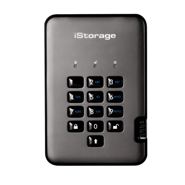 דיסק מוצפן נייד diskAshur Pro2 Classified HDD 1TB 3YL