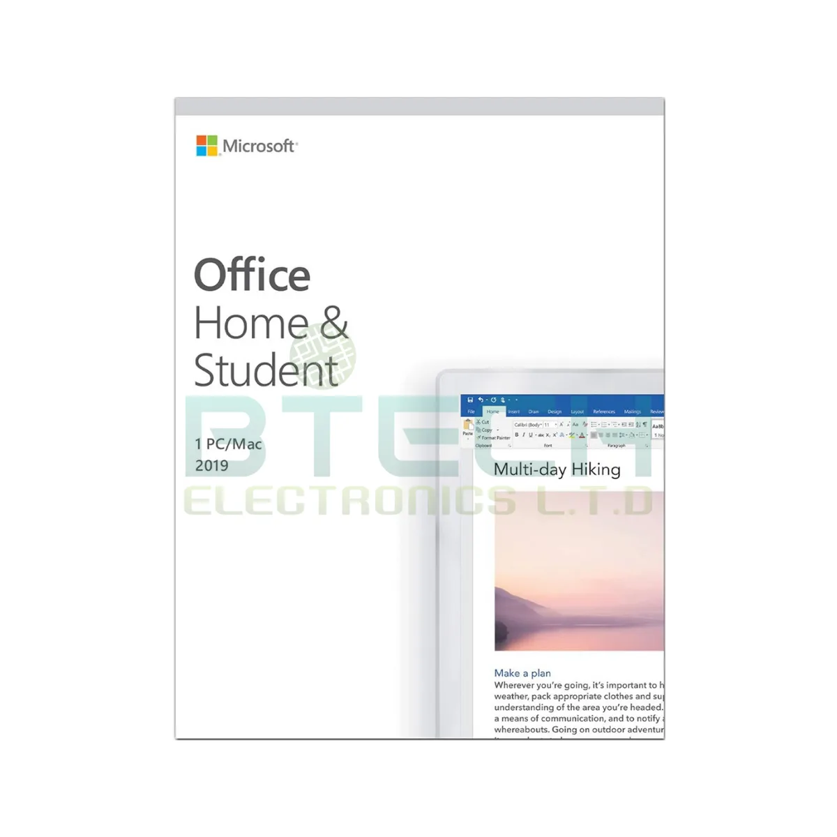 אופיס סטודנט אנגלית Microsoft Office Home & Student 19