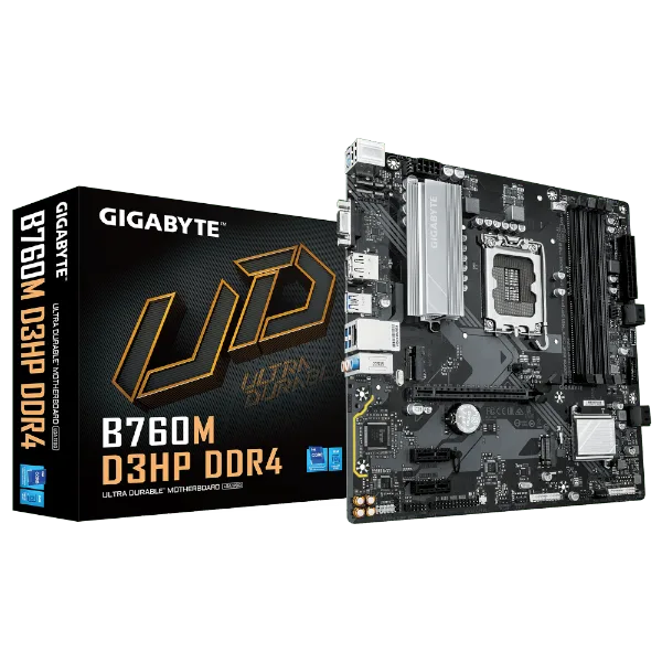 לוח אם אינטל GIGABYTE B760M D3HP DDR4 mATX DP HDMI VGA LGA1700