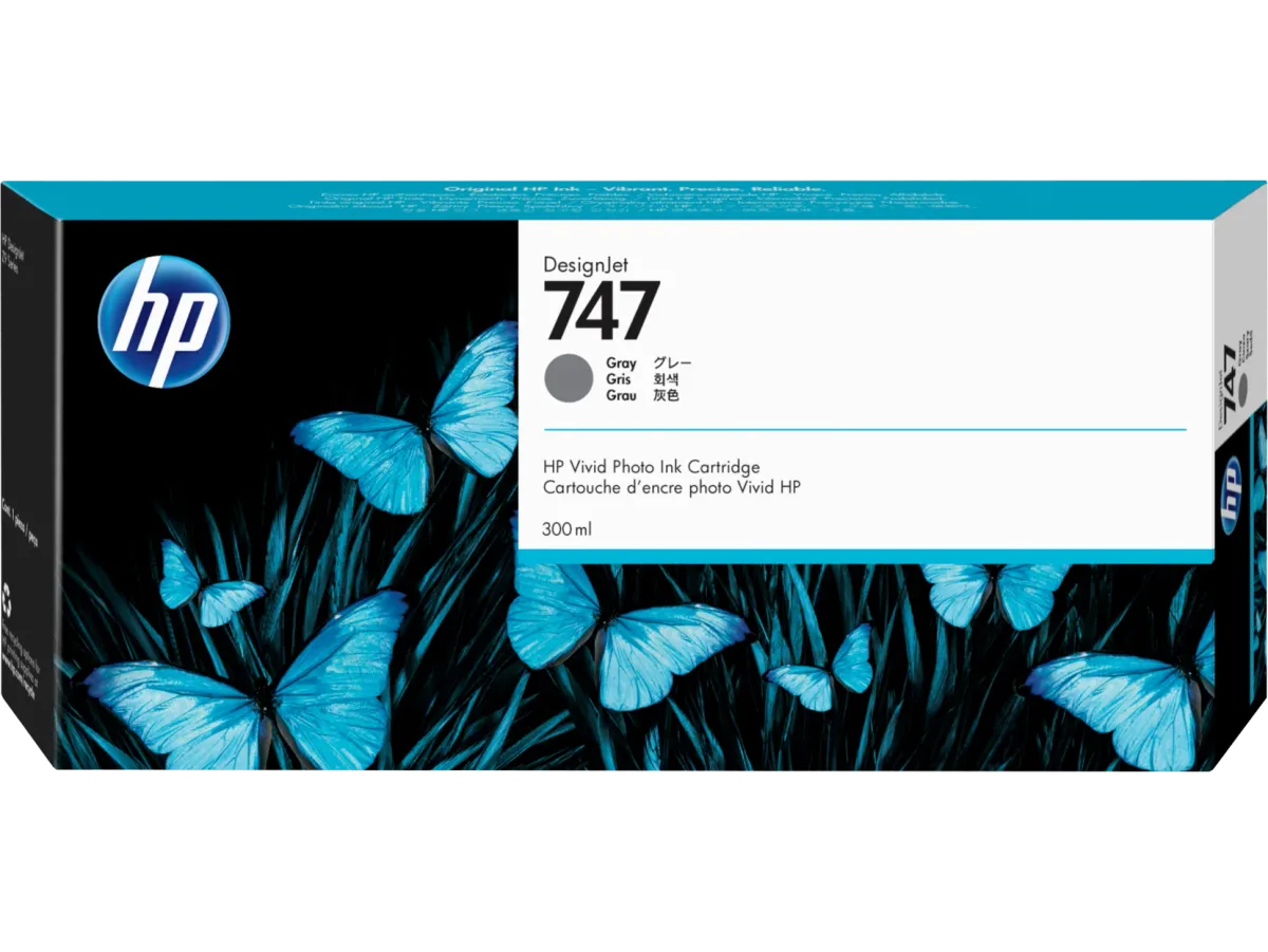 מילוי HP 747 אפור P2V86A Z9 300ml
